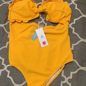 Women’s yellow bath suit